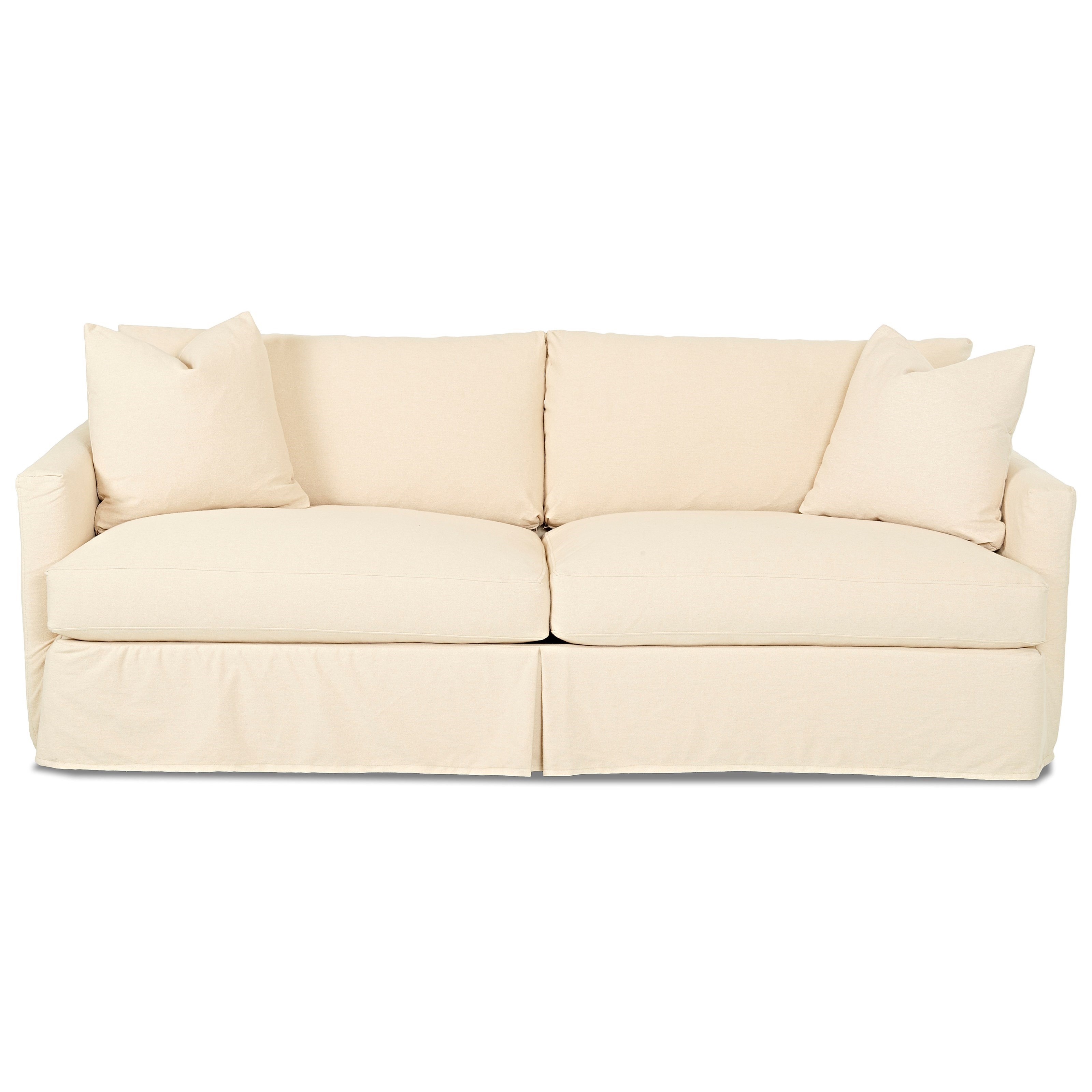 Klaussner Leisure Extra Large Sofa with Slipcover Wayside Furniture